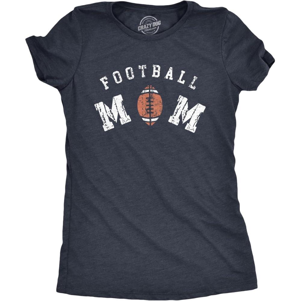 imageWomens This is What an Amazing Aunt Looks Like T Shirt Funny Family Tee for LadiesHeather Navy Football Mom