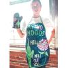 Crazy Dog T-Shirts My Two Moods Hello I Will Cut You Funny Flower Cactus Graphic Novelty Kitchen Accessories Funny Graphic Kitchenwear Introvert Cool Sarcastic Novelty Black Oven Mitt + Apron(Apron)