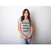 Crazy Dog T-Shirts Womens Empowered Women Empower Women T-Shirt Cool Lady Girl Power Feminism Tee(Heather Pink)