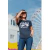 Crazy Dog T-Shirts Women’s T-Shirt(Heather Navy)