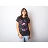 Crazy Dog Womens Funny Animal T Shirts Cute and Sarcastic Nature Tees for Women(Heather Black – Flamingo Spirit)
