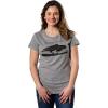 Crazy Dog Womens Funny Animal T Shirts Cute and Sarcastic Nature Tees for Women(Light Heather Grey – Attempted Murder)