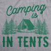 Crazy Dog Womens Funny Animal T Shirts Cute and Sarcastic Nature Tees for Women(Light Heather Grey – in Tents)