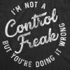 Funny Badass Womens T Shirts Cool Sarcastic Graphic Tees for Ladies with Sass(Heather Black – Control Freak)
