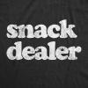 Funny Mom Shirts for Women with Cute Food Coffee and Drinking Jokes Funny tees for Mothers Day(Heather Black – Snack Dealer)