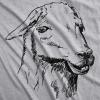 Womens Ask Me About My Llama T Shirt Funny Alpaca Flip Up Tee for Ladies(Light Heather Grey)
