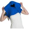 Womens Ask Me About My Trex T Shirt Funny Cool Dinosaur Flip Graphic Novelty Tee(Blue)