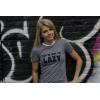 Womens Ask Me Why I’m Lazy T Shirt Funny Flipup Sloth Zoo Animal Slim Fit Tee(Light Heather Grey)