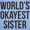 Womens Funny T Shirts Sister Squad Family Graphic Tee for Ladies(Heather Light Blue)