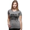 Womens Funny T Shirts Sister Squad Family Graphic Tee for Ladies(Light Heather Grey)