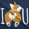 Womens I Corgi Butt You T Shirt Funny Dog Lover Tee for Ladies(Navy)