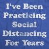Womens I’ve Been Social Distancing for Years T Shirt Funny Introvert Virus Tee(Heather Royal)