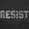 Womens Resist T Shirts Political Anti Authority Protest Tees Rebel Rally March Tee(Heather Black – Resist Trump Elon)
