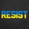 Womens Resist T Shirts Political Anti Authority Protest Tees Rebel Rally March Tee(Heather Black – Ukraine Resist)