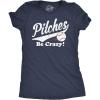 Crazy Dog T-Shirts Women’s T-Shirt(Heather Navy)