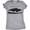 Crazy Dog Womens Funny Animal T Shirts Cute and Sarcastic Nature Tees for Women(Light Heather Grey – Attempted Murder)
