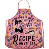 Droppin A New Recipe On Yo Ass Funny Cooking Kitchen Accessories Funny Graphic Kitchenwear Cool Food Novelty Cookware Pink Oven Mitt(Apron)