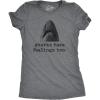 Funny Mom Shirts for Women with Cute Food Coffee and Drinking Jokes Funny tees for Mothers Day(Dark Heather Grey – Shark Feelings)