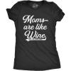 Funny Mom Shirts for Women with Cute Food Coffee and Drinking Jokes Funny tees for Mothers Day(Heather Black – Like Wine)