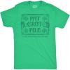 Mens Funny T Shirts Pat McCrotch Pub Sarcastic St Patricks Day Drinking Tee for Men