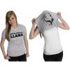 Womens Ask Me About My Llama T Shirt Funny Alpaca Flip Up Tee for Ladies(Light Heather Grey)