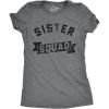 Womens Funny T Shirts Sister Squad Family Graphic Tee for Ladies(Dark Heather Grey – Sister Squad)