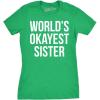 Womens Funny T Shirts Sister Squad Family Graphic Tee for Ladies(Green)