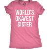 Womens Funny T Shirts Sister Squad Family Graphic Tee for Ladies(Heather Pink)