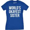 Womens Funny T Shirts Sister Squad Family Graphic Tee for Ladies(Heather Royal)