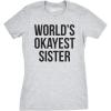 Womens Funny T Shirts Sister Squad Family Graphic Tee for Ladies(Light Heather Grey)