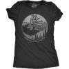 Womens Get Lost in Nature Tshirt Cool Outdoor Adventure Tee for Ladies(Heather Black)