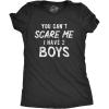 Womens Grammy Like Mom But No Rules T Shirt Funny Grandmother Tee(Heather Black – Two Boys)