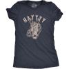 Womens Hayyy T Shirt Funny Hay is for Horses Hello Sarcastic Hilarious Graphic Novelty Tee(Heather Navy)