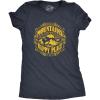 Womens Mountains are My Happy Place Cool Vintage Hiking Camping T Shirt Graphic(Navy)