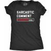Womens Sarcastic Comment Loading T Shirt Funny Sarcasm Joke Graphic Novelty Tee for Girls(Heather Black)