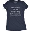 Womens The Chains On My Mood Swing Just Snapped T Shirt Funny Angry Sassy Sarcastic Novelty Tee(Heather Navy)