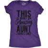 Womens This is What an Amazing Aunt Looks Like T Shirt Funny Family Tee for Ladies(Heather Purple – Amazing Aunt)