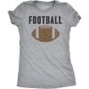 Womens Vintage Football T Shirt Funny Sunday Game Day Tee for Ladies Graphci(Light Heather Grey)