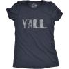 Womens Y’all Boots T Shirt Funny Country Cowboy Southern Graphic Novelty Tee(Heather Navy)