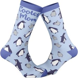 Crazy Dog T-Shirts Women’s Coolest Mom Penguins Cute Mother’s Day Chilly Animal Graphic Novelty Footwear