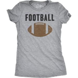 Womens Vintage Football T Shirt Funny Sunday Game Day Tee for Ladies Graphci(Light Heather Grey)