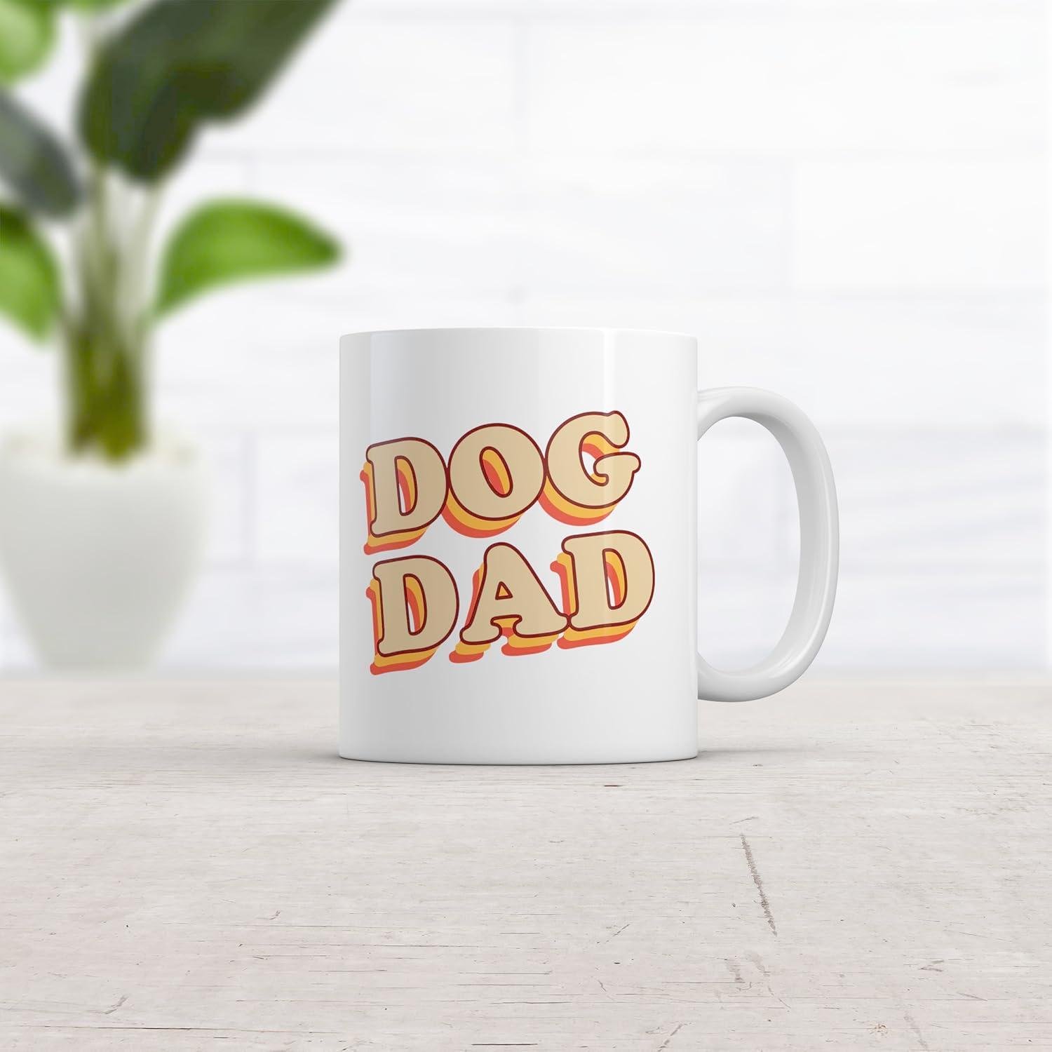 imageDog Dad Mug Funny Puppy Lover Retro Pet Graphic Novelty Coffee Cup11oz