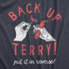 Mens Back Up Terry Put It in Reverse T Shirt Funny Fireworks Sarcastic Viral Video Fourth of July Tee for Guys(Heather Navy – Back Up Terry)