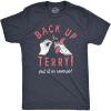 Mens Back Up Terry Put It in Reverse T Shirt Funny Fireworks Sarcastic Viral Video Fourth of July Tee for Guys(Heather Navy – Back Up Terry)