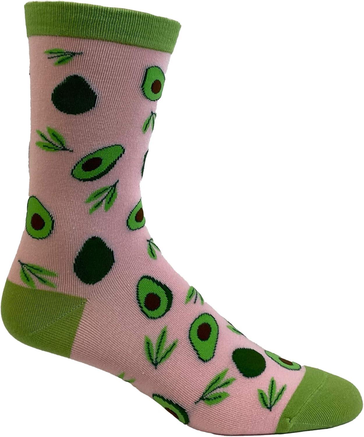 imageCrazy Dog TShirts Womens Avocado Toast Socks Funny Millenial Breakfast Bread Graphic Novelty Footwear