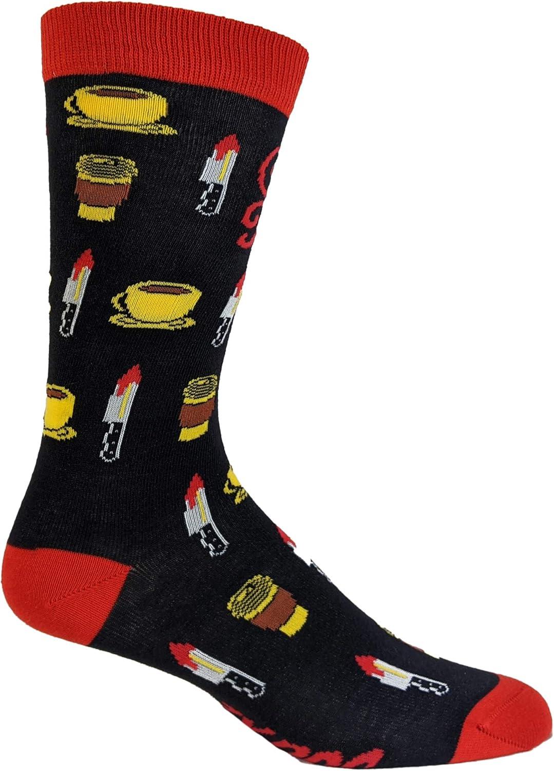 imageCrazy Dog TShirts Womens Coffee Makes Me Feel Less Murdery Socks Funny Novelty Morning Cup Stab Vintage Footwear