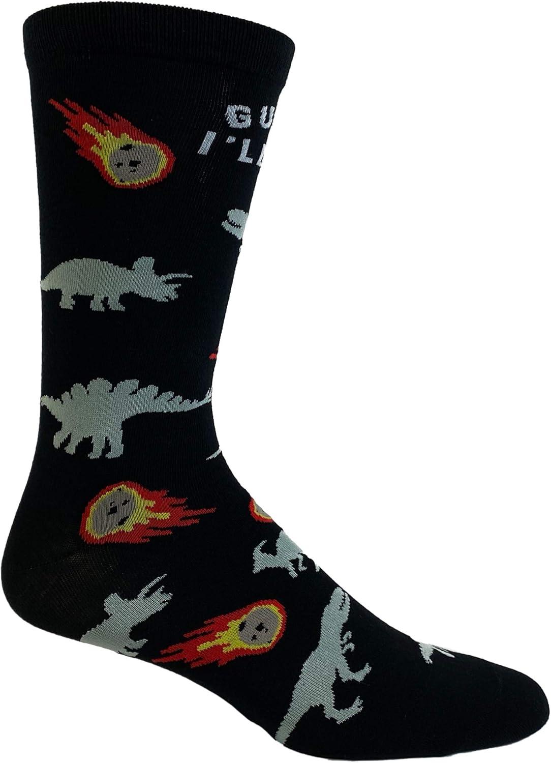imageCrazy Dog TShirts Womens Sarcastic Socks Cute Socks with Funny Graphic Designs Novelty Socks for WomenGuess Ill Die