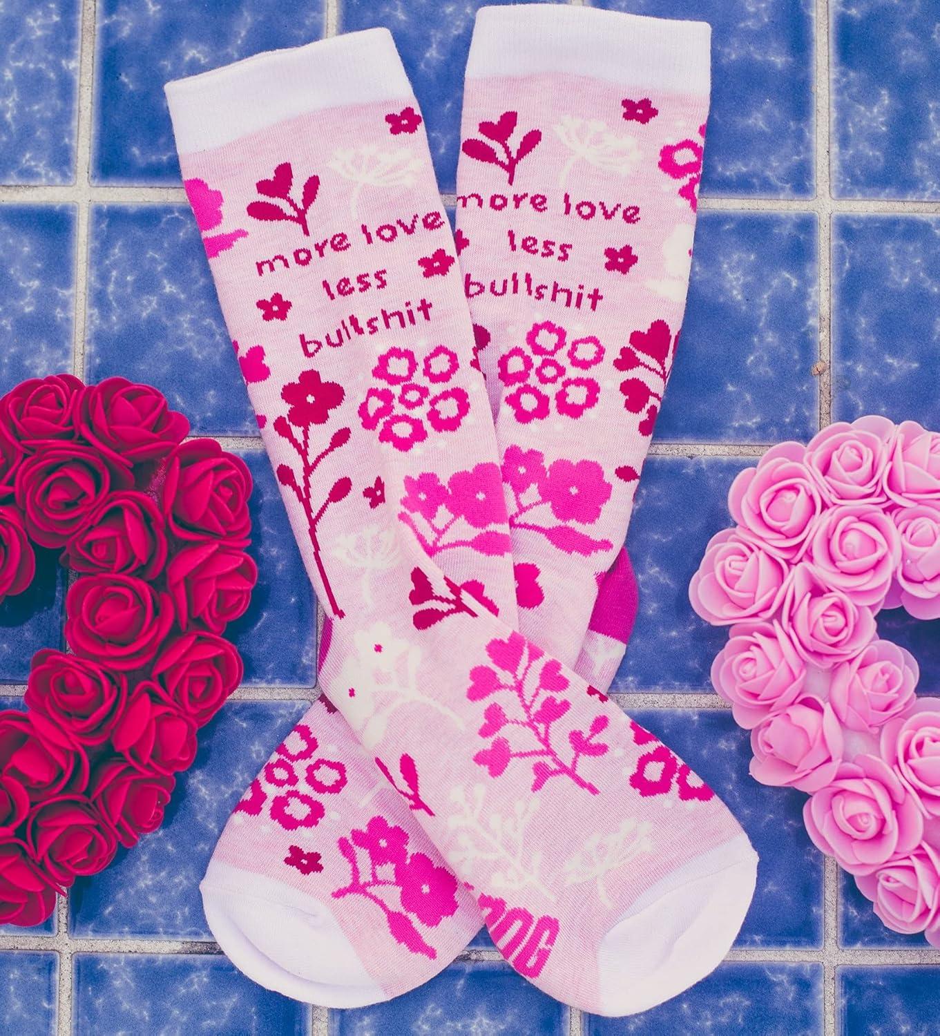 imageCrazy Dog TShirts Womens Sarcastic Socks Cute Socks with Funny Graphic Designs Novelty Socks for WomenMore Love Bs
