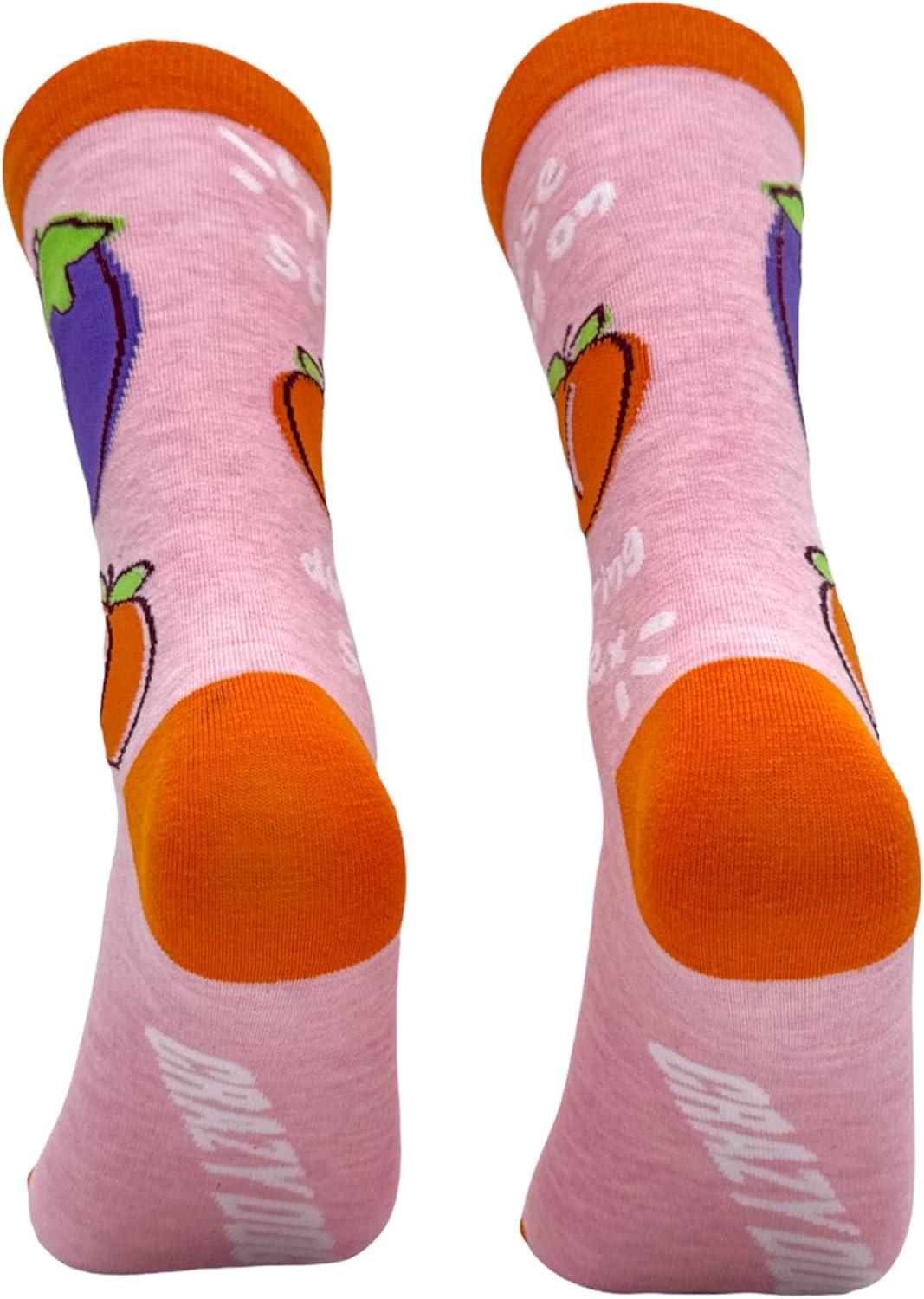 imageCrazy Dog TShirts Womens Sarcastic Socks Cute Socks with Funny Graphic Designs Novelty Socks for WomenThese Stay on