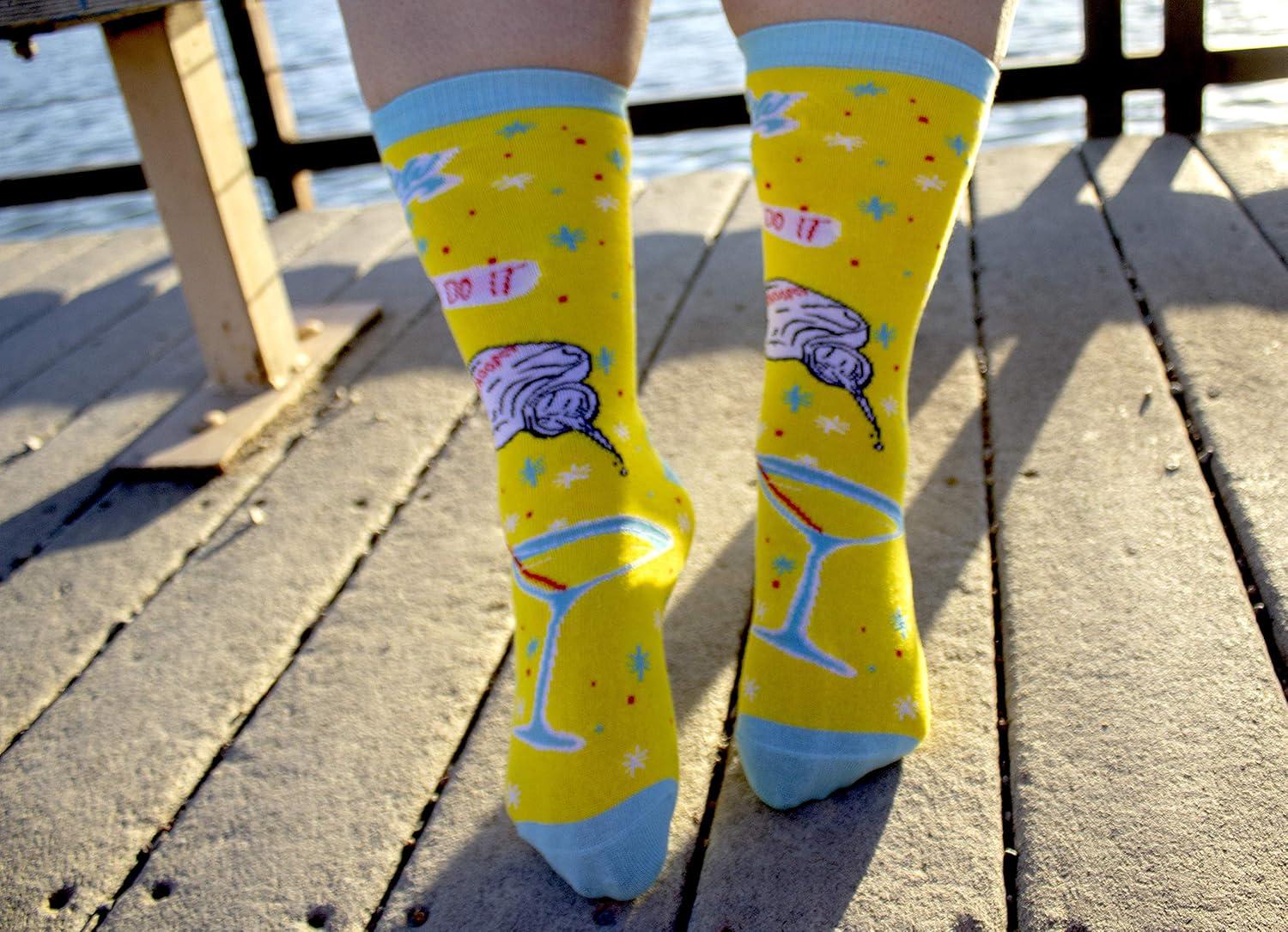 imageCrazy Dog TShirts Womens Sarcastic Socks Cute Socks with Funny Graphic Designs Novelty Socks for WomenVodka Made Me